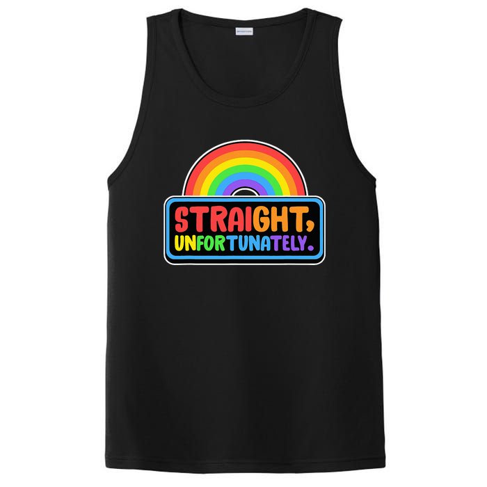 Straight Unfortunately Funny Lgbtq PosiCharge Competitor Tank