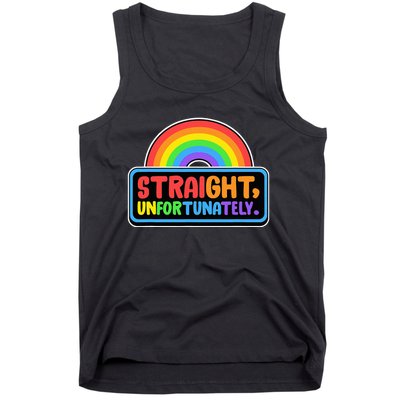 Straight Unfortunately Funny Lgbtq Tank Top