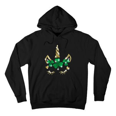 Sarcastic Unicorn Face Print Cute Saint Patrick's Day Tall Hoodie