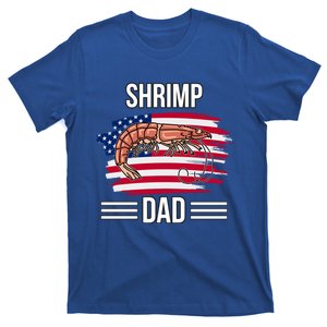 Shrimp Us Flag 4th Of July Fathers Day Shrimp Dad Gift T-Shirt