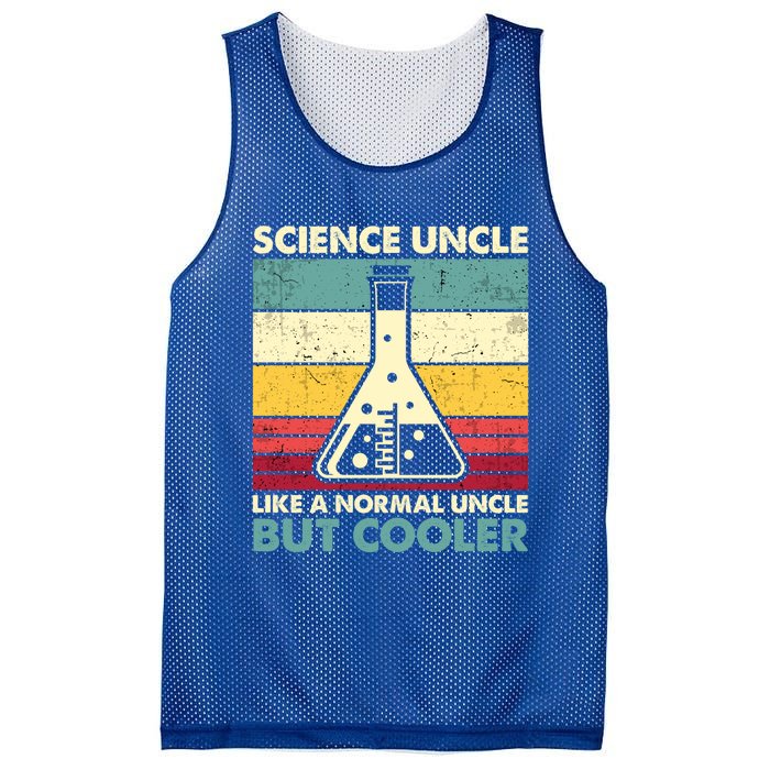 Science Uncle Funny Biology Chemistry Physics FatherS Day Great Gift Mesh Reversible Basketball Jersey Tank