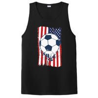 Soccer USA Flag, Soccer Ball Graphic PosiCharge Competitor Tank