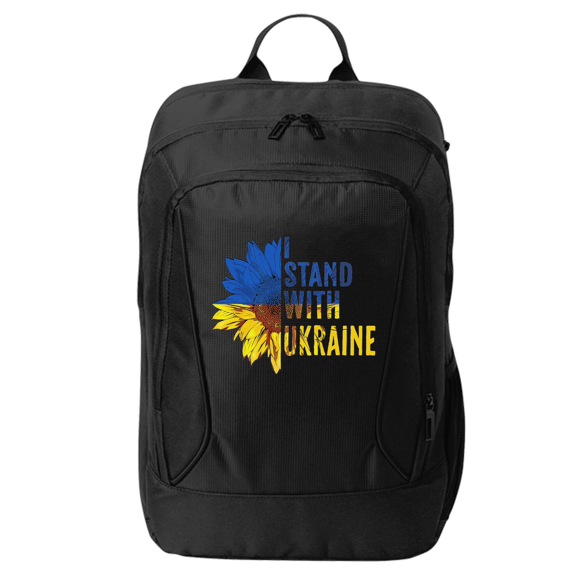 Sunflower Ukraine Flag I Stand With Ukraine City Backpack