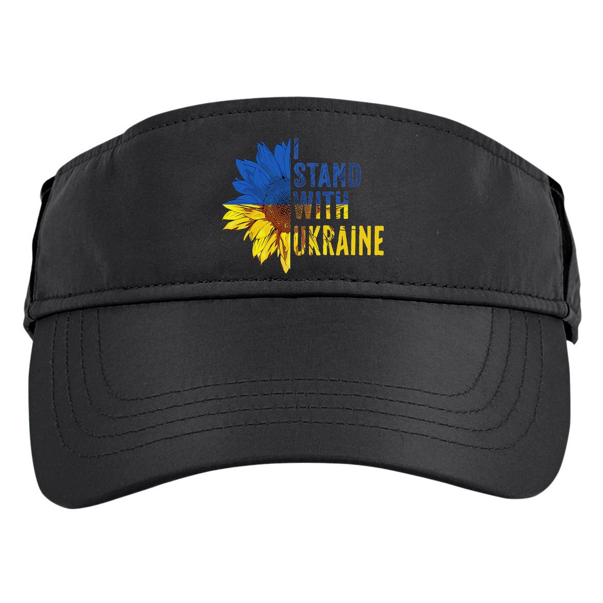 Sunflower Ukraine Flag I Stand With Ukraine Adult Drive Performance Visor