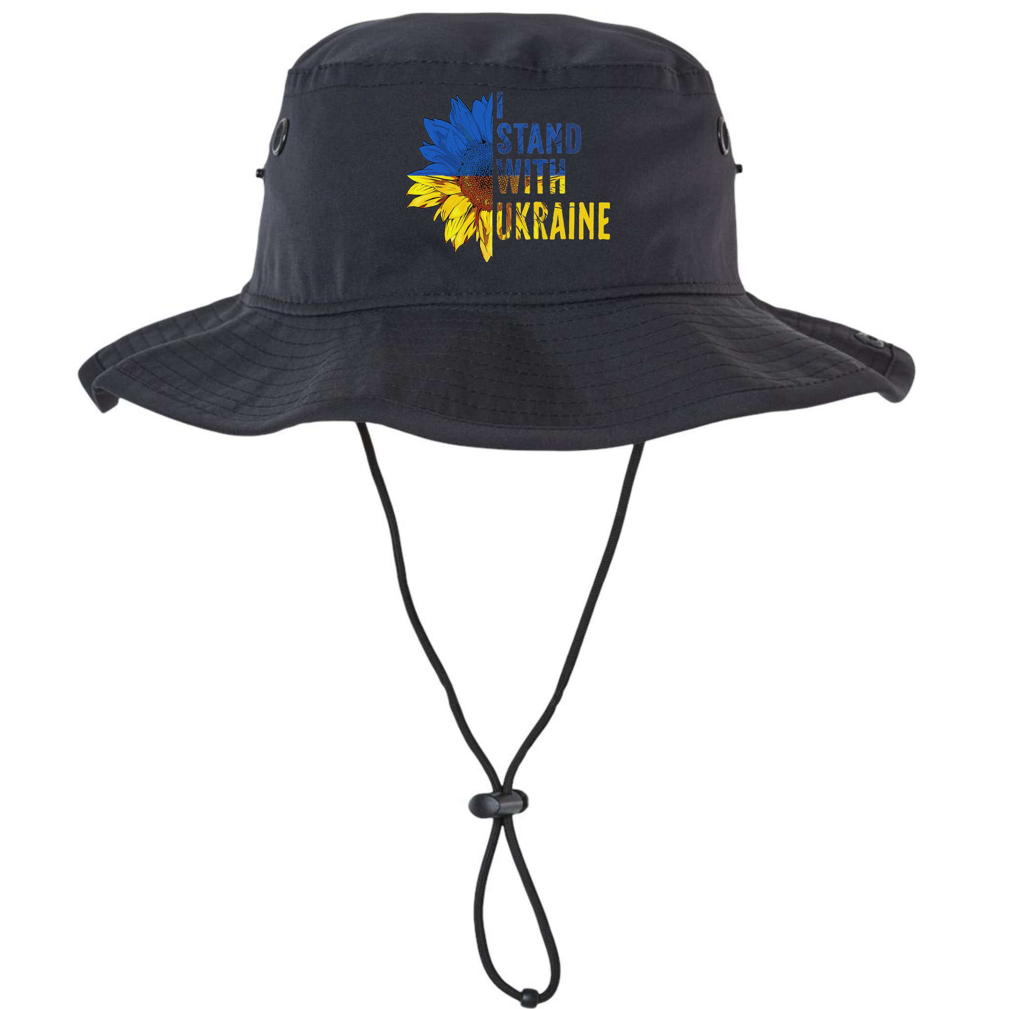 Sunflower Ukraine Flag I Stand With Ukraine Bucket Hat