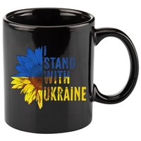 Sunflower Ukraine Flag I Stand With Ukraine 11oz C Handle Ceramic Mug