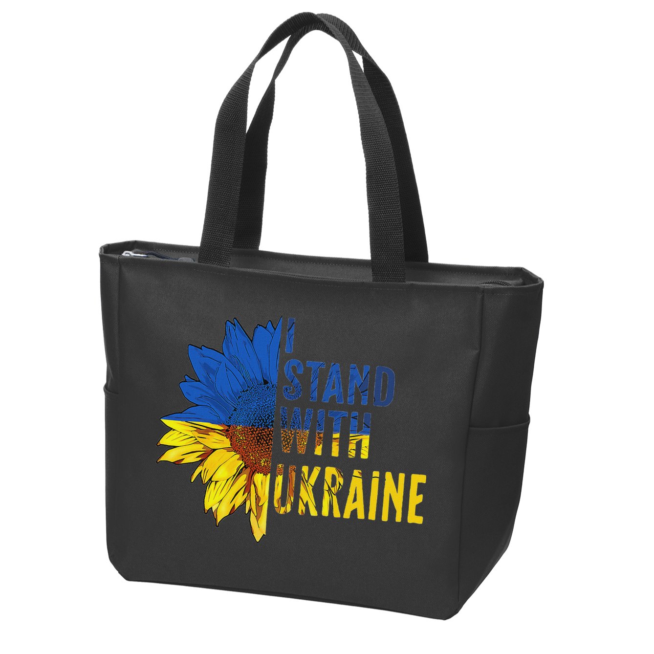 Sunflower Ukraine Flag I Stand With Ukraine Zip Tote Bag