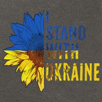 Sunflower Ukraine Flag I Stand With Ukraine Cotton Canvas Backpack