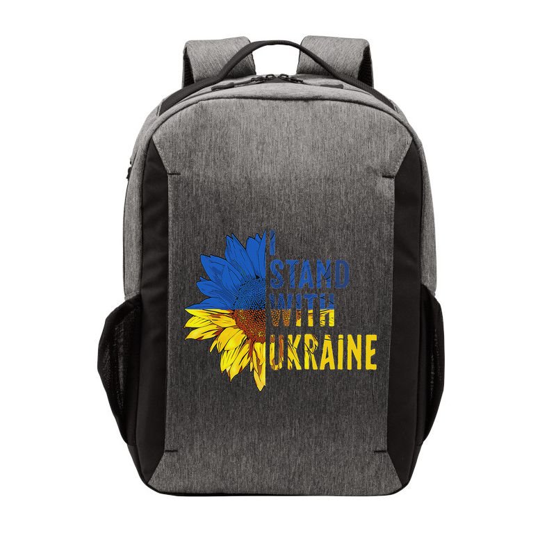 Sunflower Ukraine Flag I Stand With Ukraine Vector Backpack
