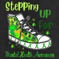 Stepping Up For Mental Health Awareness Shoes Cool Comfort Performance Bucket Hat