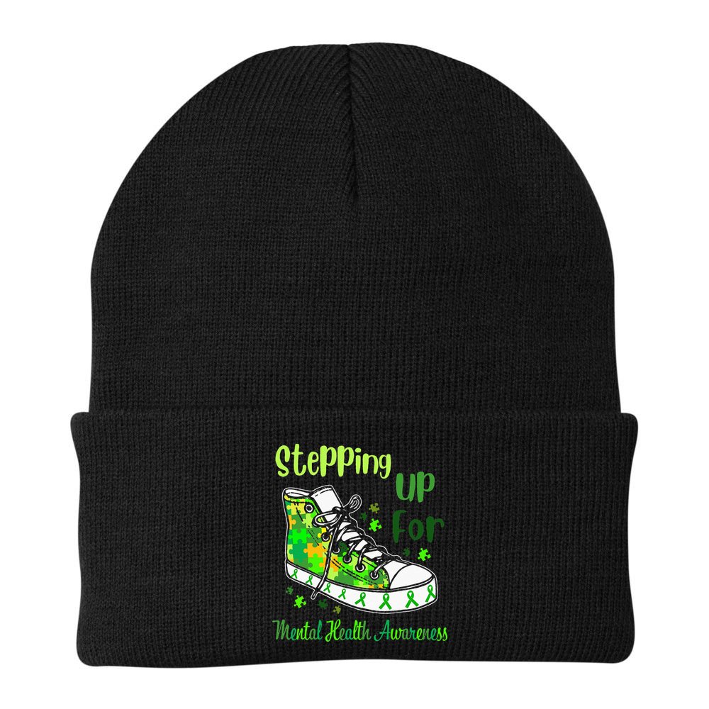 Stepping Up For Mental Health Awareness Shoes Beanie