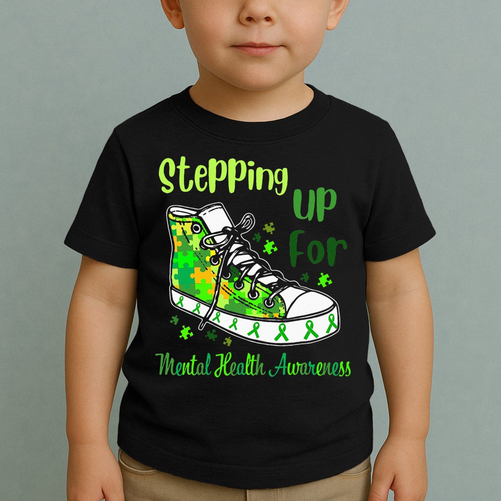 Stepping Up For Mental Health Awareness Shoes Toddler T-Shirt