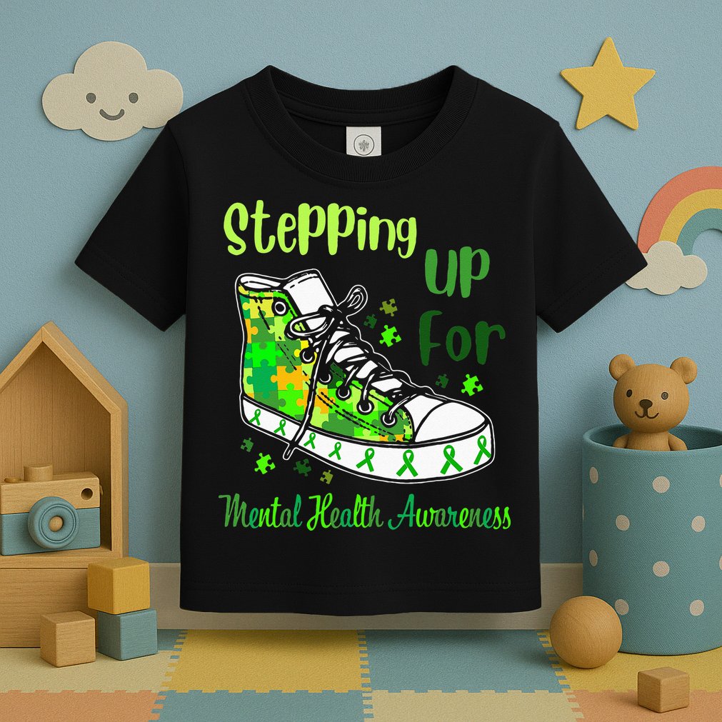 Stepping Up For Mental Health Awareness Shoes Toddler T-Shirt