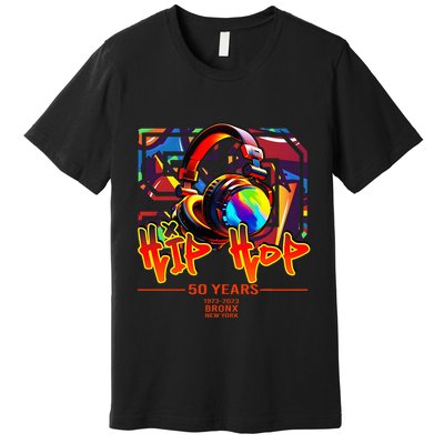 Street Urban Graffiti Art Celebrating 50 Years Of Hip Hop Premium T-Shirt