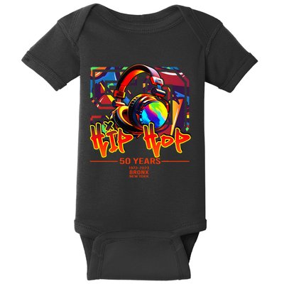 Street Urban Graffiti Art Celebrating 50 Years Of Hip Hop Baby Bodysuit