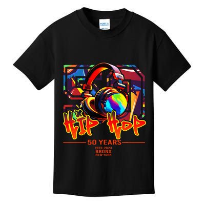Street Urban Graffiti Art Celebrating 50 Years Of Hip Hop Kids T-Shirt