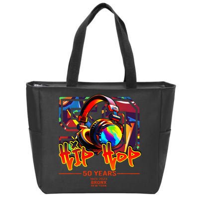 Street Urban Graffiti Art Celebrating 50 Years Of Hip Hop Zip Tote Bag