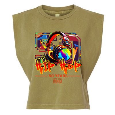 Street Urban Graffiti Art Celebrating 50 Years Of Hip Hop Garment-Dyed Women's Muscle Tee