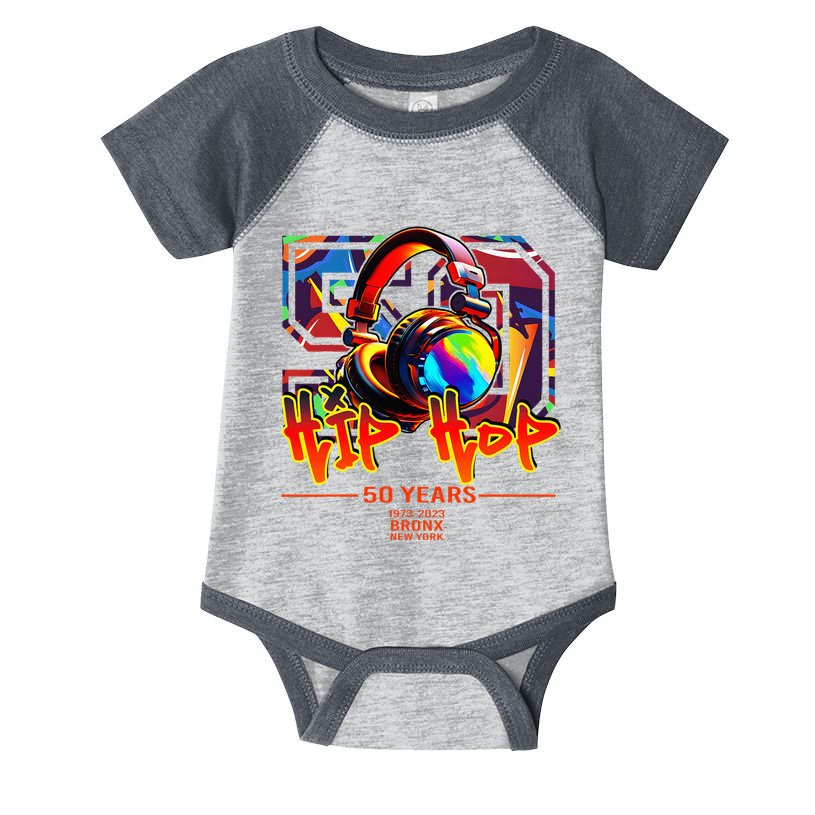 Street Urban Graffiti Art Celebrating 50 Years Of Hip Hop Infant Baby Jersey Bodysuit