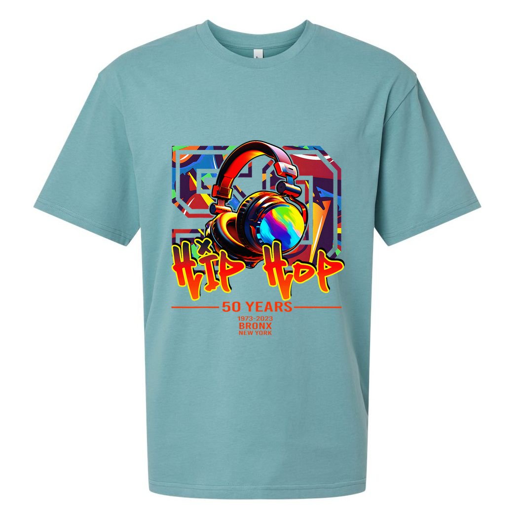Street Urban Graffiti Art Celebrating 50 Years Of Hip Hop Sueded Cloud Jersey T-Shirt