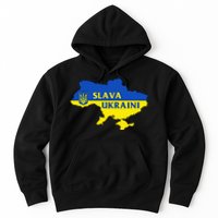 Slava Ukraini Glory To Ukraine Support Ukrainian Flag Hoodie