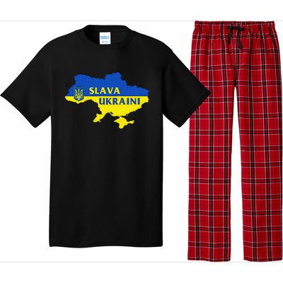 Slava Ukraini Glory To Ukraine Support Ukrainian Flag Pajama Set