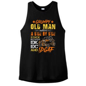 Sxs Utv Grumpy Old Man With Side By Side Ladies PosiCharge Tri-Blend Wicking Tank