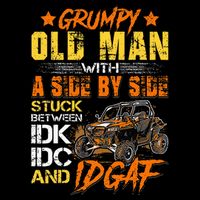 Sxs Utv Grumpy Old Man With Side By Side T-Shirt