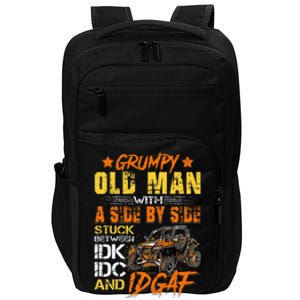 Sxs Utv Grumpy Old Man With Side By Side Impact Tech Backpack