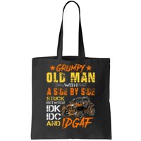 Sxs Utv Grumpy Old Man With Side By Side Tote Bag