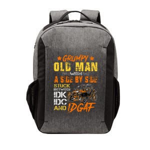 Sxs Utv Grumpy Old Man With Side By Side Vector Backpack