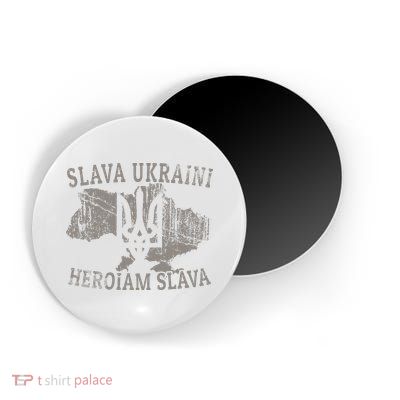 Slava Ukraini Glory To Ukraine Ukrainian Tryzub Zelensky Magnet