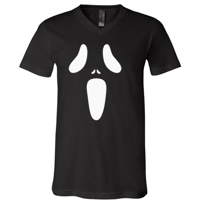 Scream Unisex Ghost Face Halloween Costume V-Neck T-Shirt