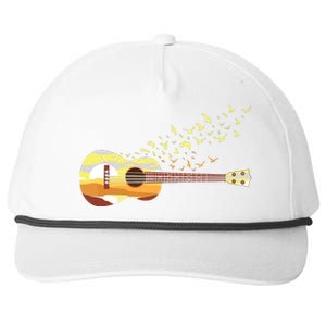 Scenic Uke Guitar Ukulele Lover Guitar Ukulelist Snapback Five-Panel Rope Hat