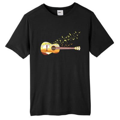 Scenic Uke Guitar Ukulele Lover Guitar Ukulelist Tall Fusion ChromaSoft Performance T-Shirt