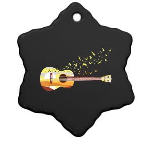 Scenic Uke Guitar Ukulele Lover Guitar Ukulelist Ceramic Star Ornament