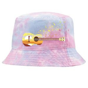 Scenic Uke Guitar Ukulele Lover Guitar Ukulelist Tie-Dyed Bucket Hat