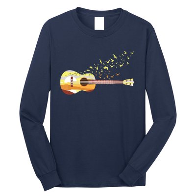 Scenic Uke Guitar Ukulele Lover Guitar Ukulelist Long Sleeve Shirt