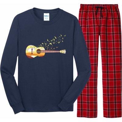 Scenic Uke Guitar Ukulele Lover Guitar Ukulelist Long Sleeve Pajama Set