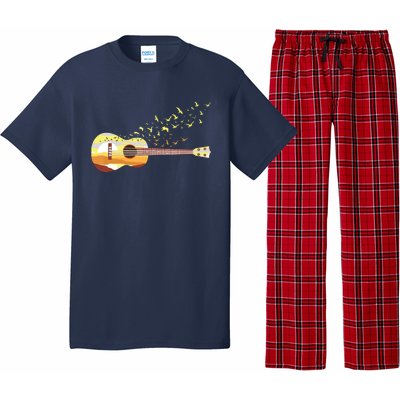 Scenic Uke Guitar Ukulele Lover Guitar Ukulelist Pajama Set