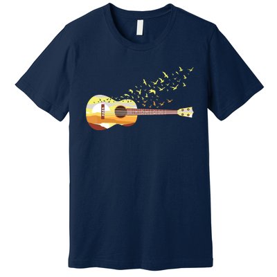 Scenic Uke Guitar Ukulele Lover Guitar Ukulelist Premium T-Shirt