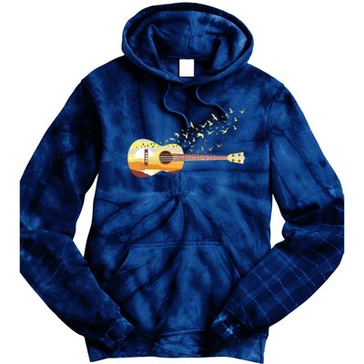 Scenic Uke Guitar Ukulele Lover Guitar Ukulelist Tie Dye Hoodie