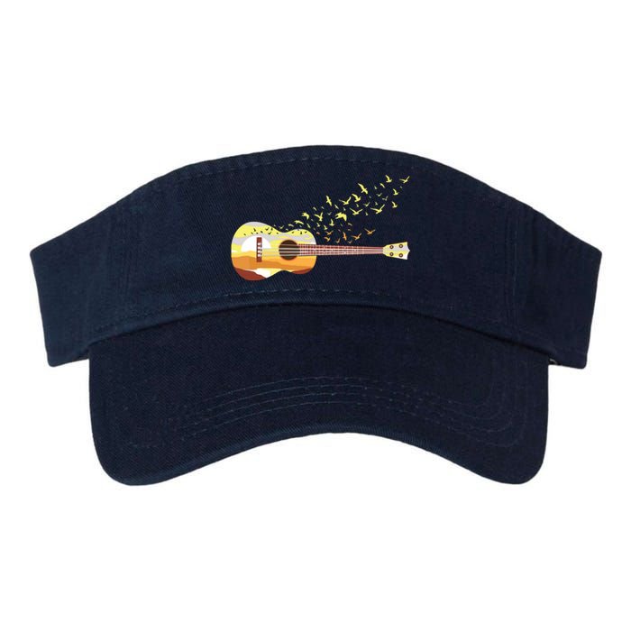 Scenic Uke Guitar Ukulele Lover Guitar Ukulelist Valucap Bio-Washed Visor