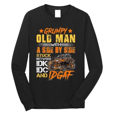 Sxs Utv Grumpy Old Man With Side By Side Long Sleeve Shirt