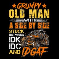 Sxs Utv Grumpy Old Man With Side By Side Button