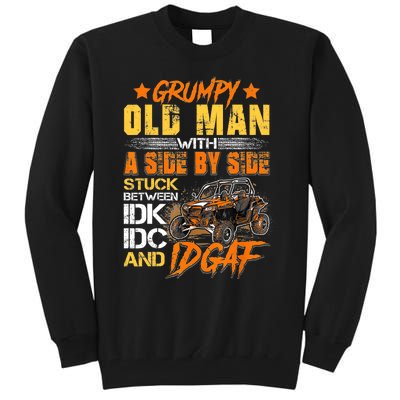 Sxs Utv Grumpy Old Man With Side By Side Tall Sweatshirt