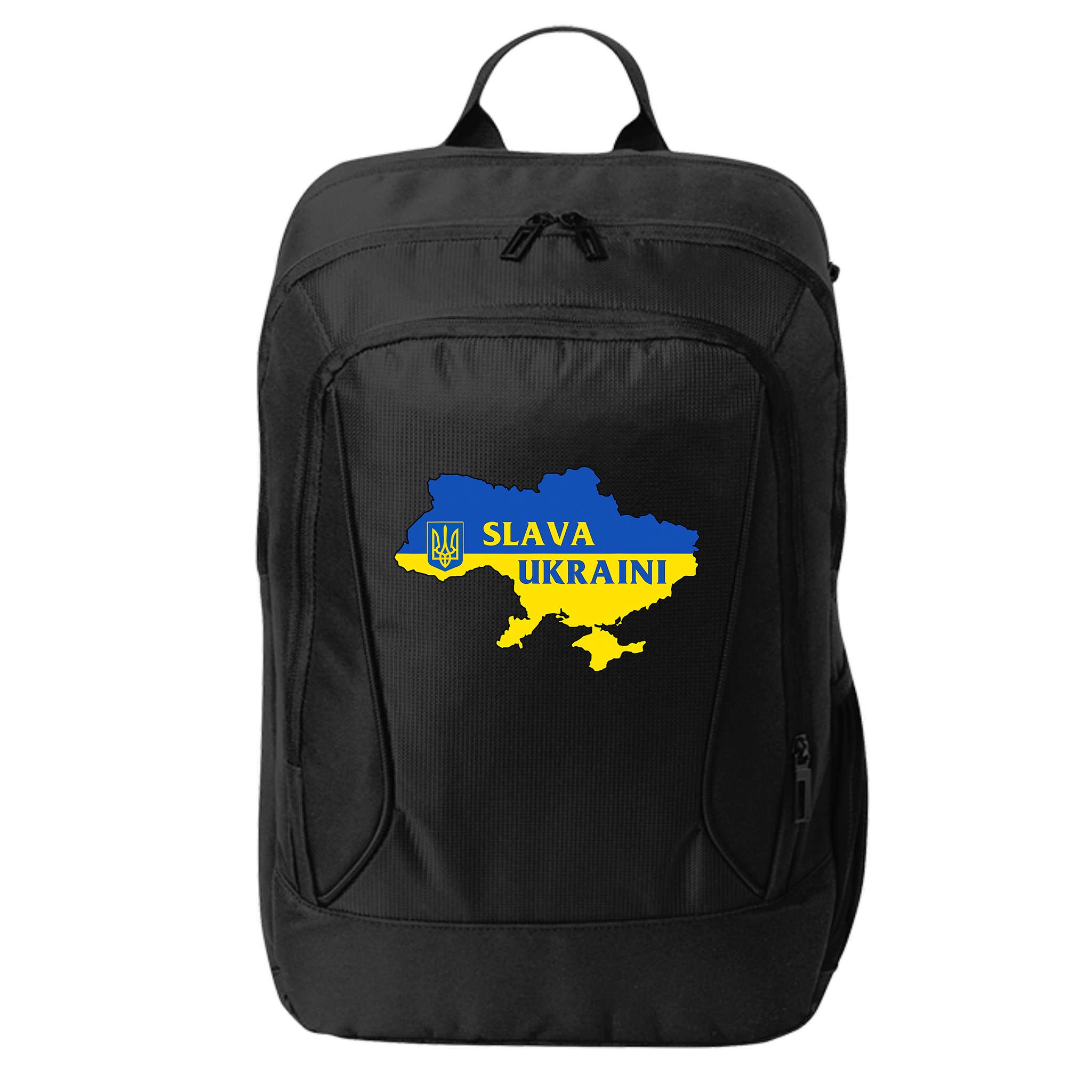 Slava Ukraini Glory To Ukraine Shirt Support Ukrainian Flag City Backpack