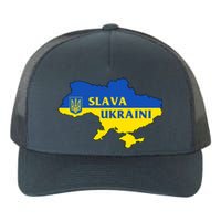 Slava Ukraini Glory To Ukraine Shirt Support Ukrainian Flag Yupoong Adult 5-Panel Trucker Hat