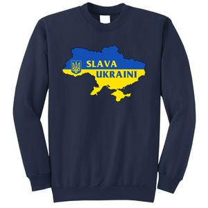 Slava Ukraini Glory To Ukraine Shirt Support Ukrainian Flag Sweatshirt