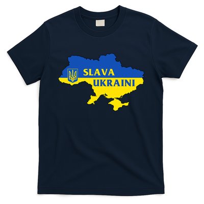 Slava Ukraini Glory To Ukraine Shirt Support Ukrainian Flag T-Shirt